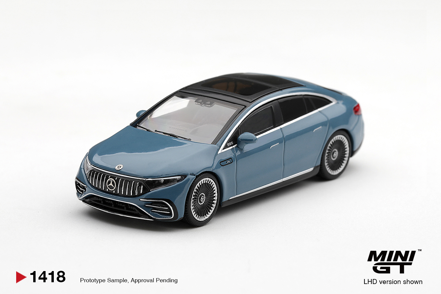 【預訂】 Pre Order MINI GT 1418 1/64 Mercedes-AMG EQS 53 Blue｜ MINIGT Pre Order Price: HK$80