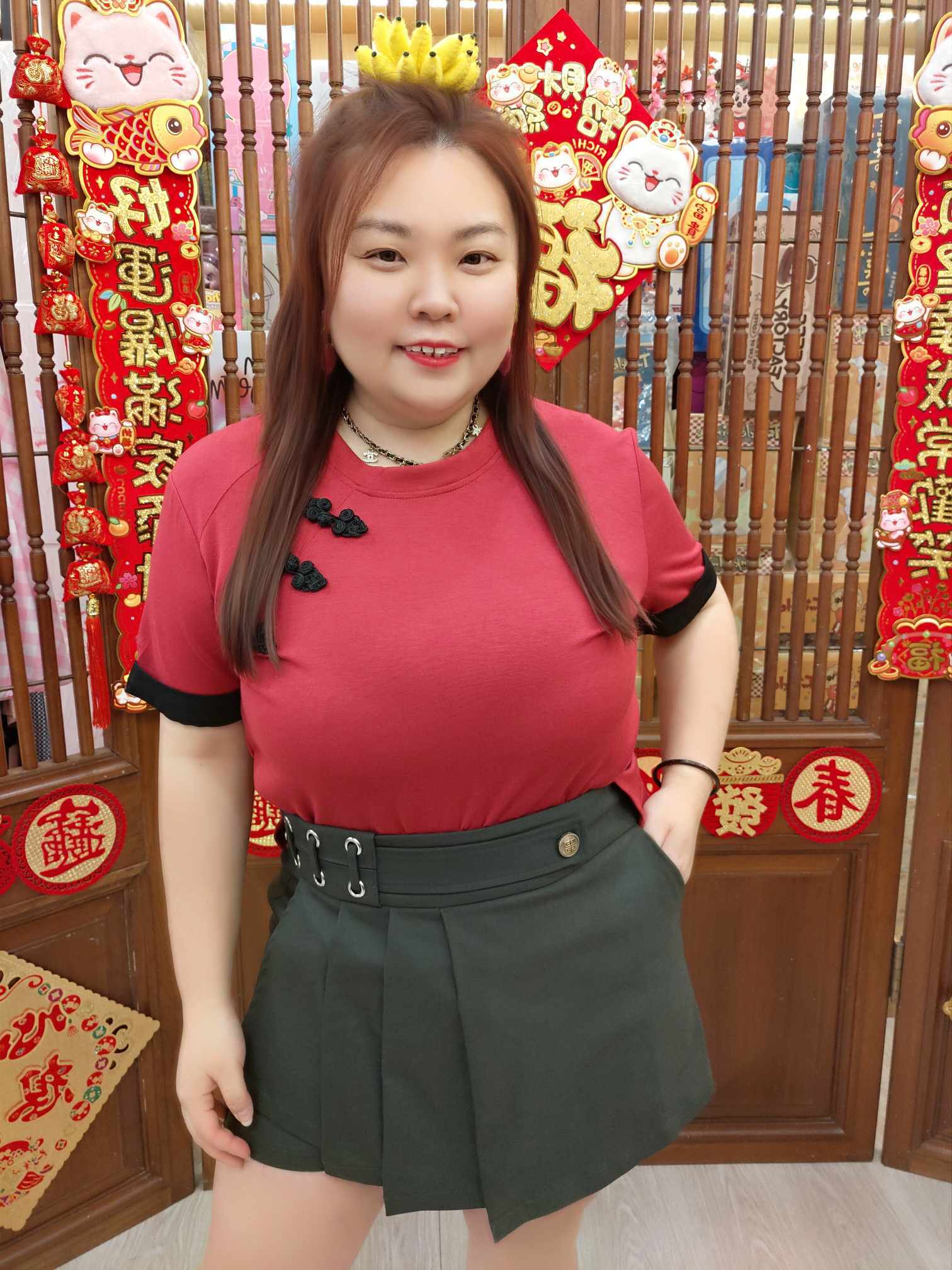 NBB05 TW#3905 韩版帅气前裙后裤设计裤裙