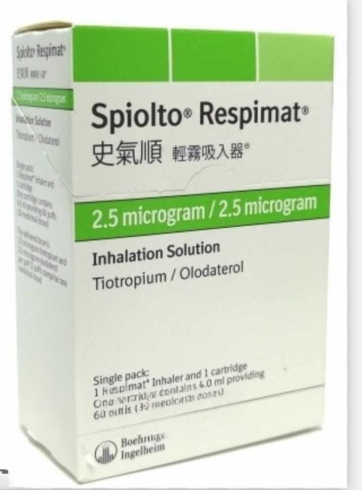 (ps)(wc)史氣順 輕霧吸入器 Spiolto (Tiotropium/Olodaterol) 2.5mcg/2.5mcg Respimat (HK-64356)