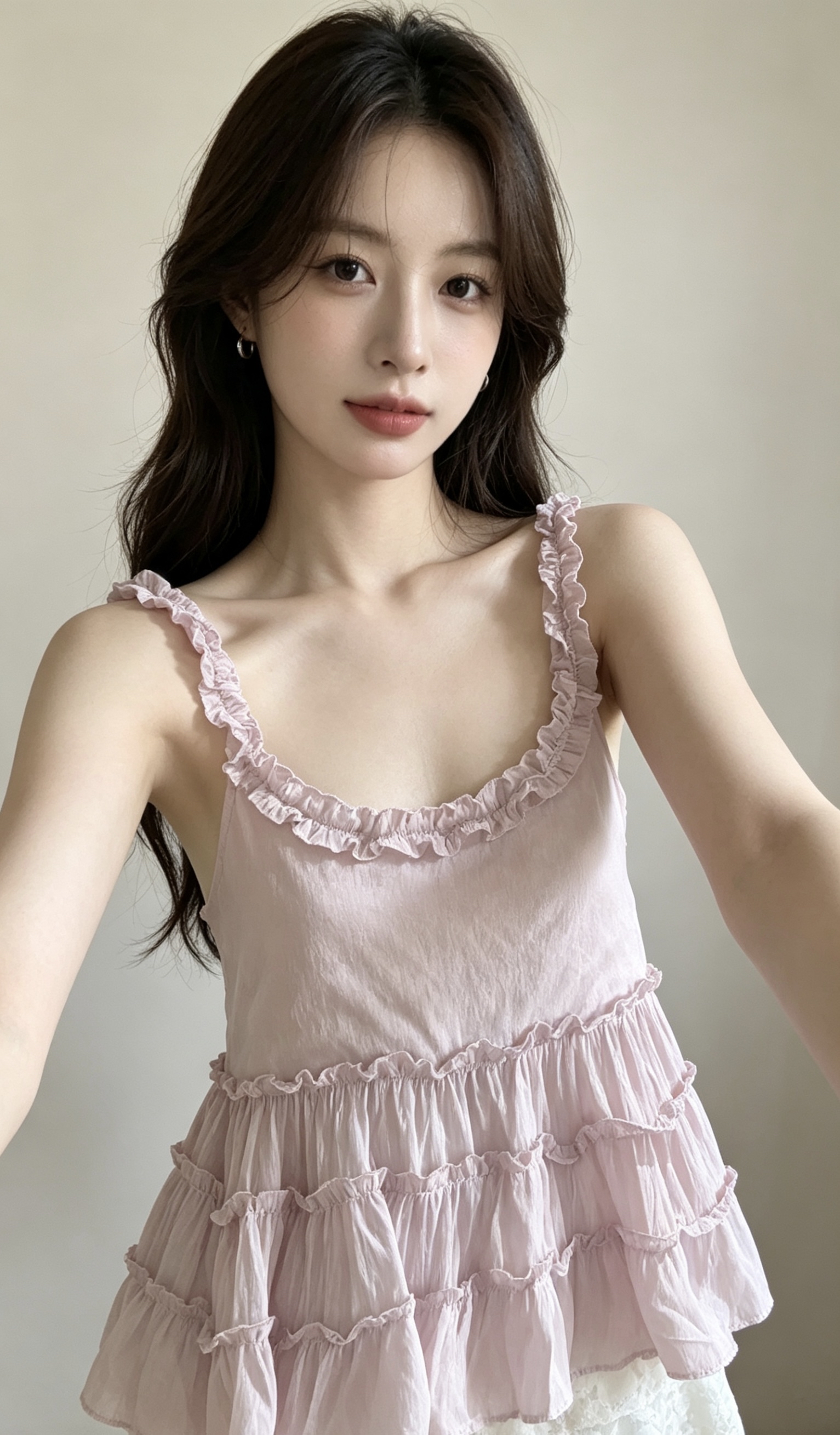 TP590荷叶边蓬松衣