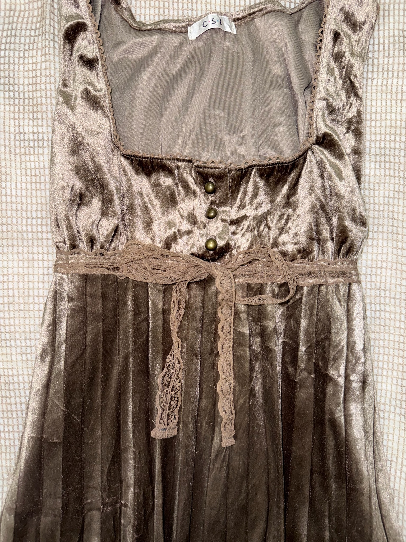 Whimsigoth Crushed Velvet Babydoll Top/ Dress