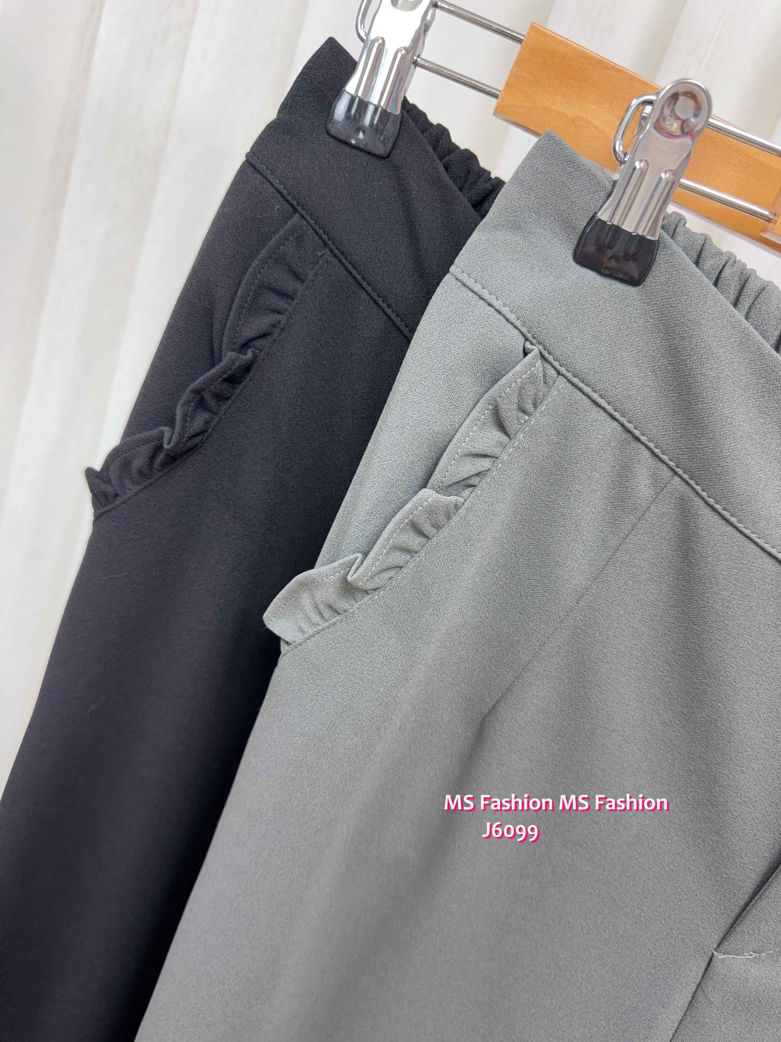 J6099 ruffle袋小修腳西褲