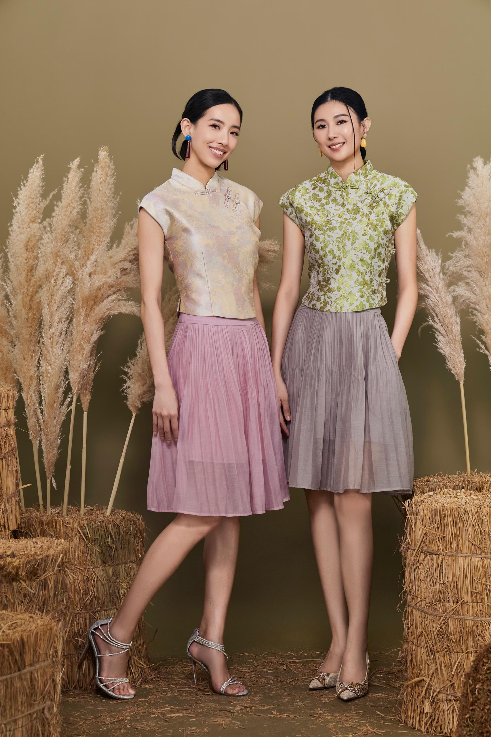 CS1442 MID RISE PLEETS MESH SKIRT