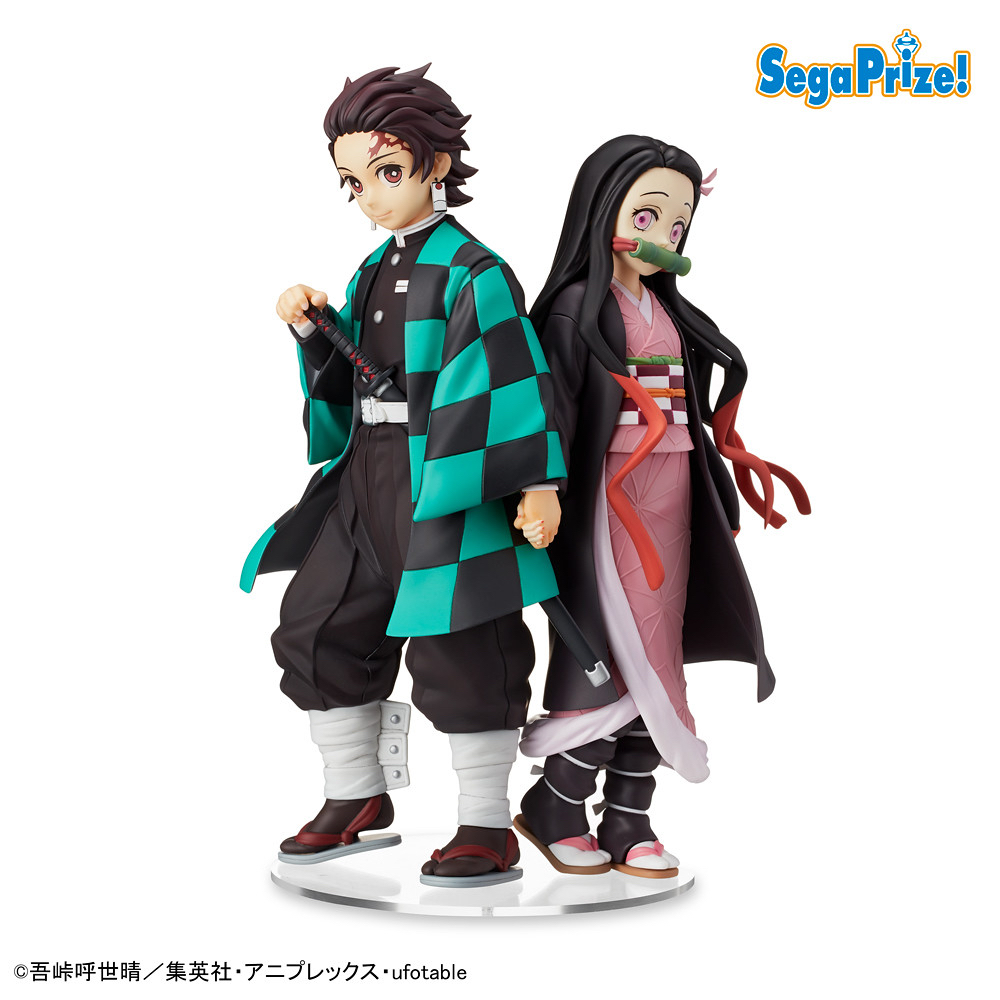 SEGA 鬼滅之刃 SPM 炭治郎 禰豆子 握手ver.  兄妹之絆(全2種）景品 figure 