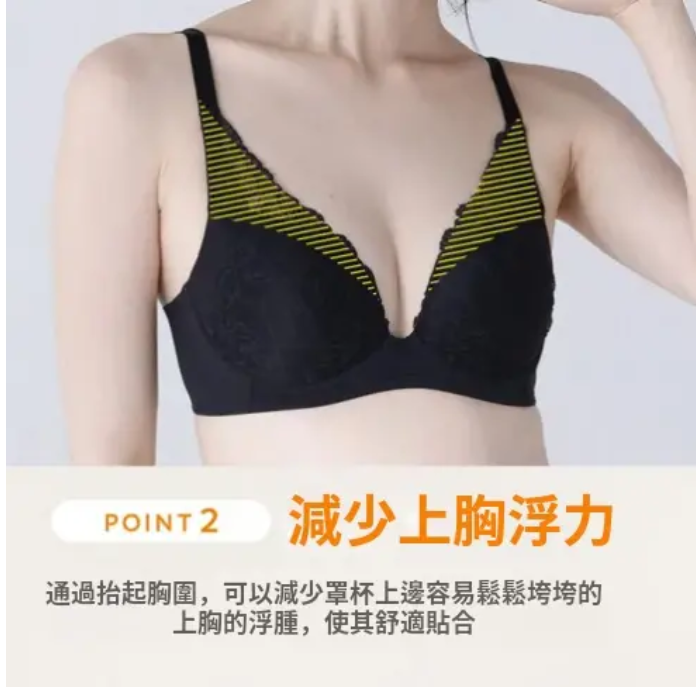 日本 華歌爾 Lecien 集中提高 蕾絲無鋼圈內衣 平行進口