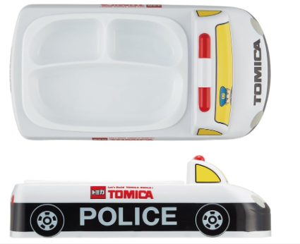 日本直送  Tomica 警車立體兒童餐盤 / 兒童食物盤 / 兒童餐必備  