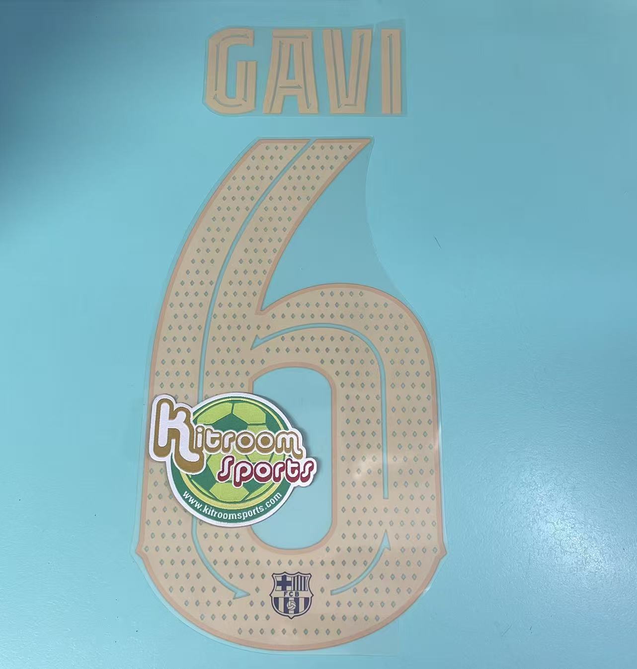 2022-23 Barcelona Home Cup Nameset #6 GAVI