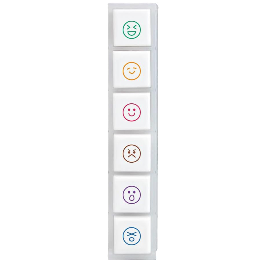 現貨｜表情圖案 Pochitto6 日版 按壓式6連印章 手帳印章 (1850-003) 