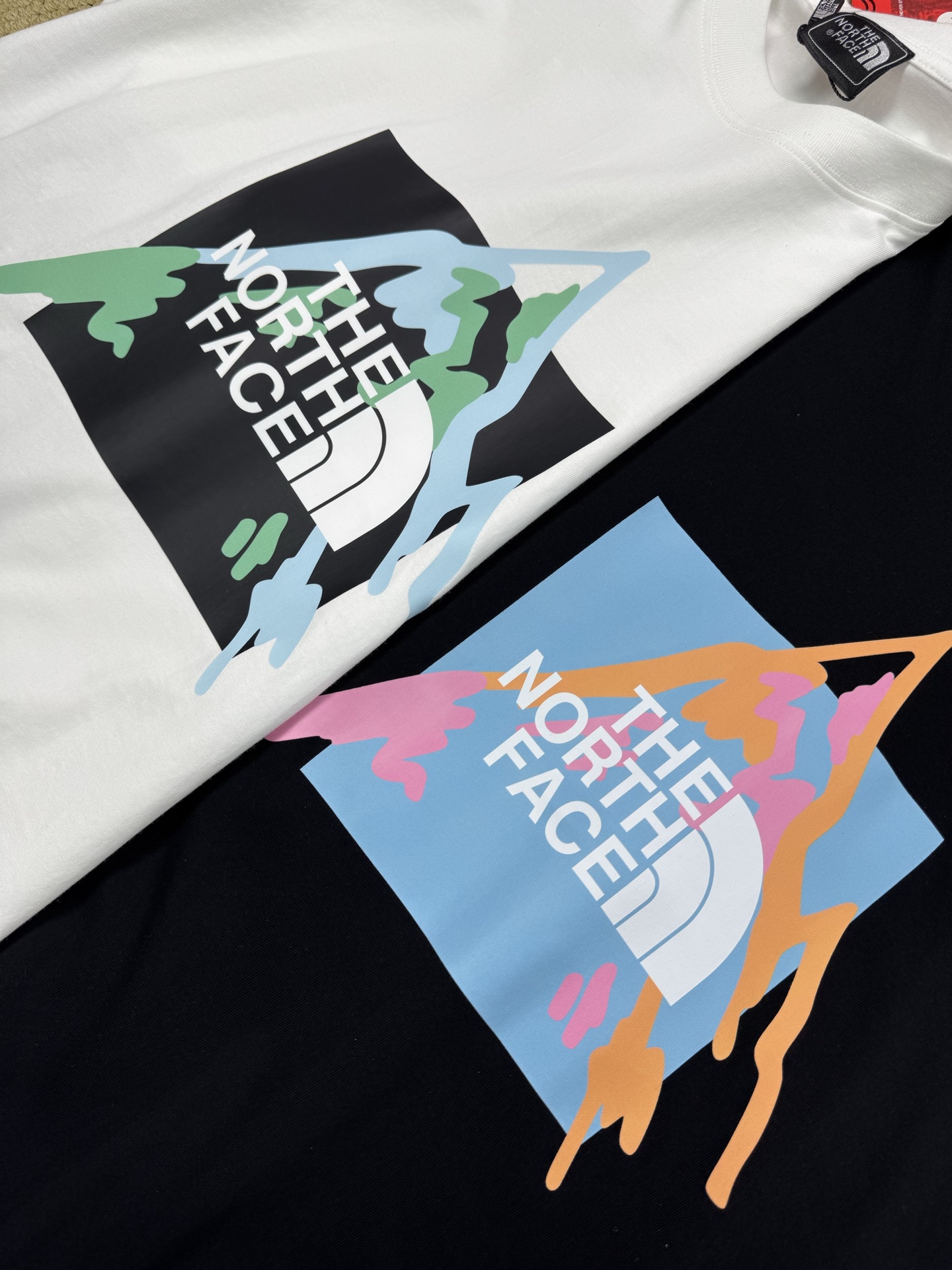 $168件。2件起$ 158件。The North Face 北面 全棉重磅Logo短袖T恤（男女同款）