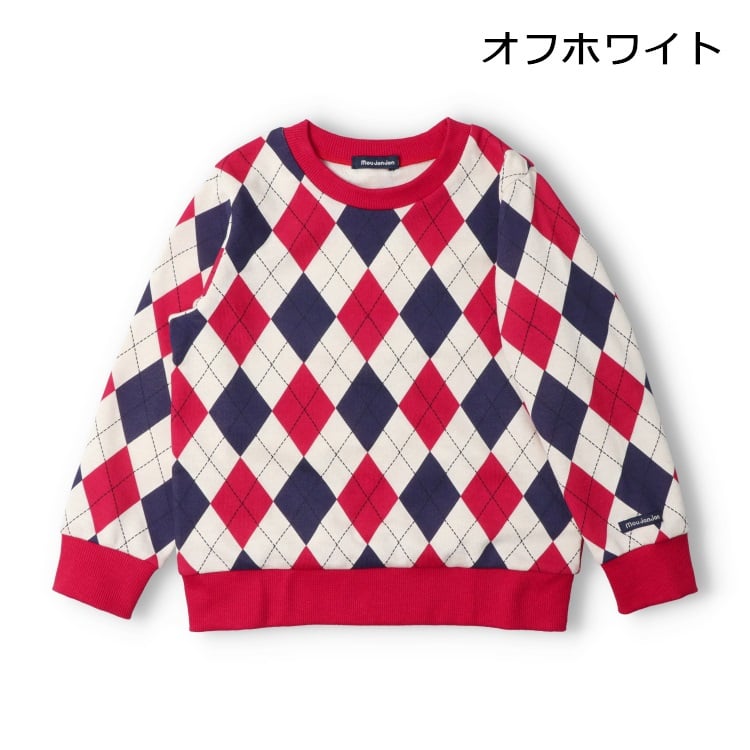 🆕【⭐訂購⭐】🇯🇵日本直送 🌀 #日本製 菱格紋 抓絨衛衣  [2款選] 🌀 [ELJA-0267] [261128]