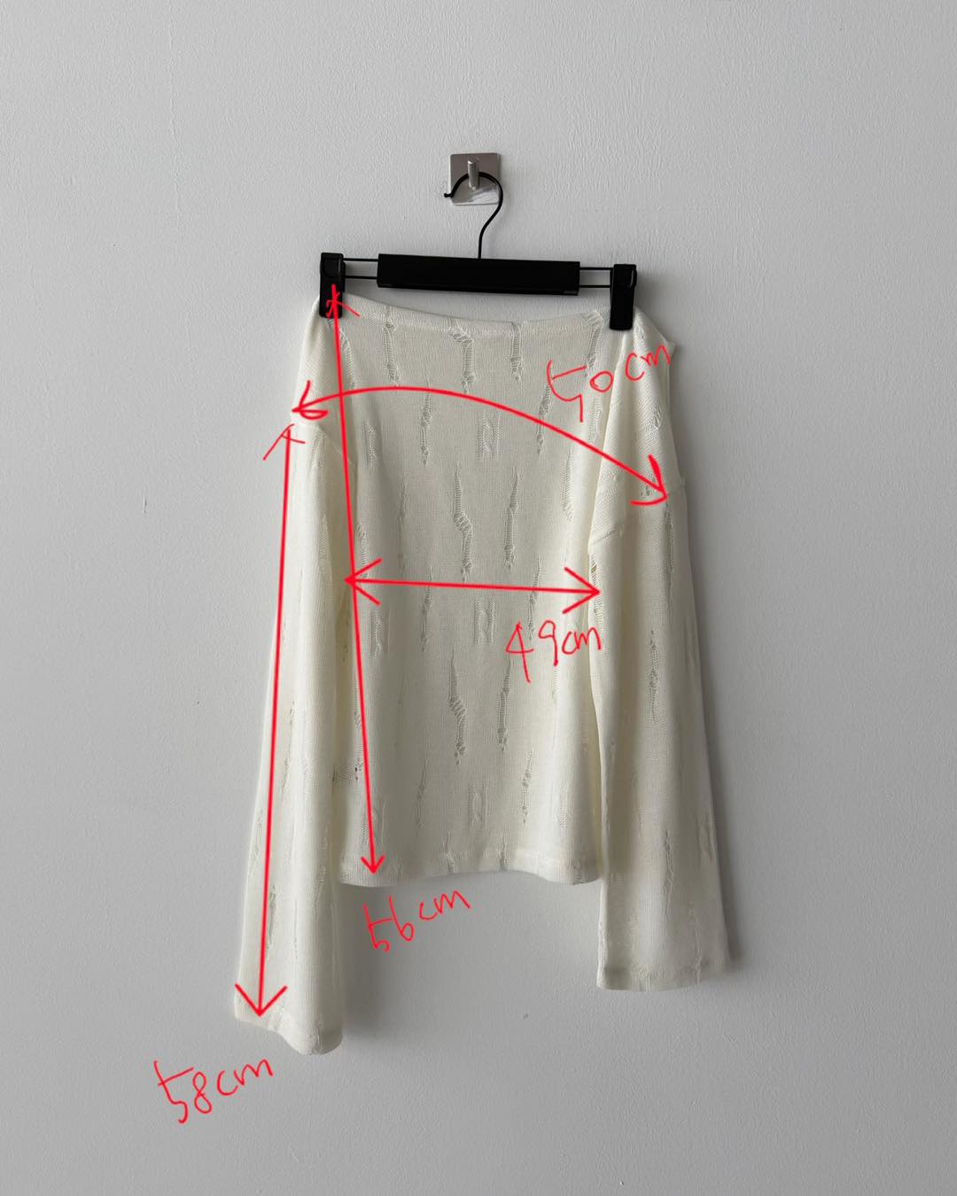 空氣感斜膊針織