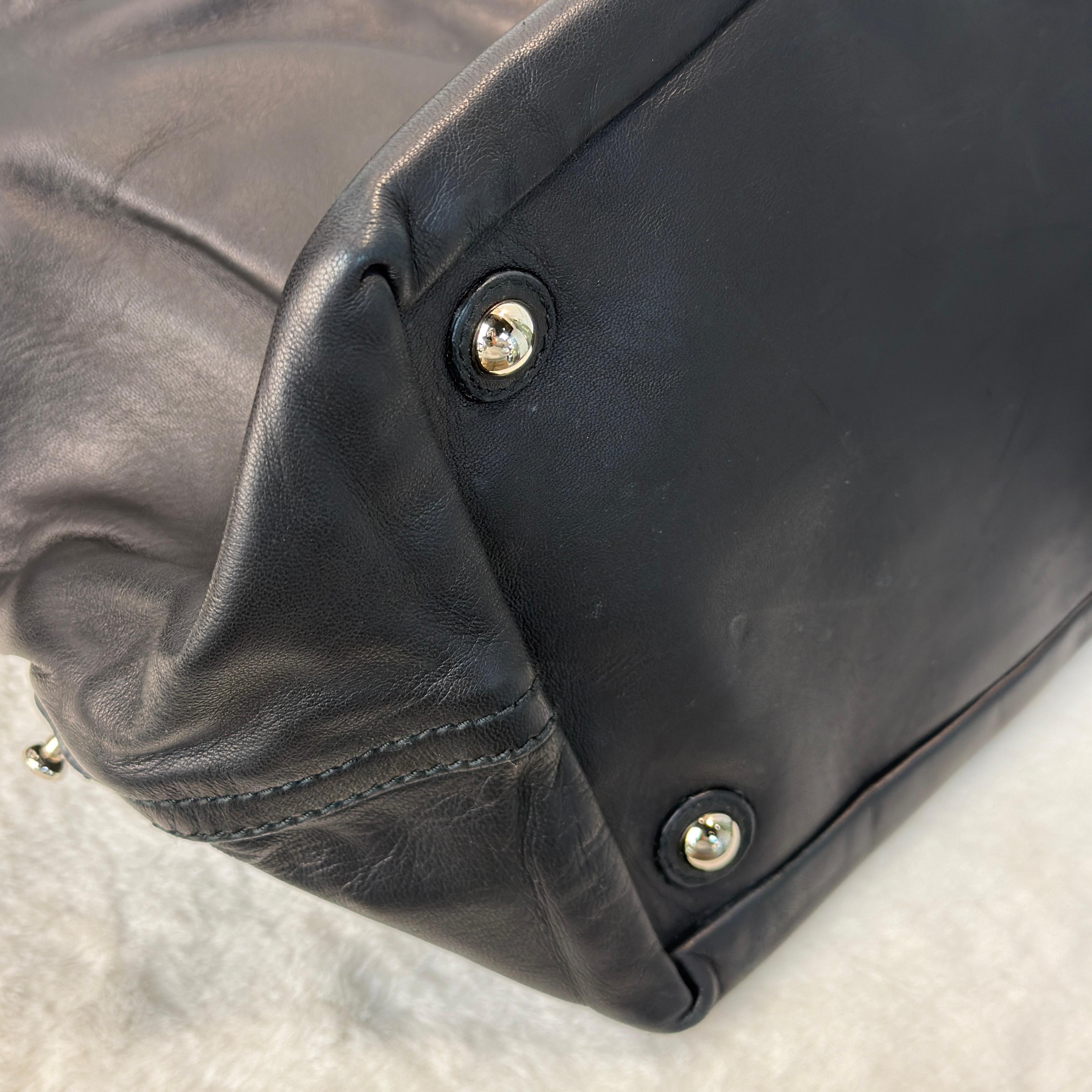 YSL Handbag 黑色羊皮 真·Vintage 中古大袋款 