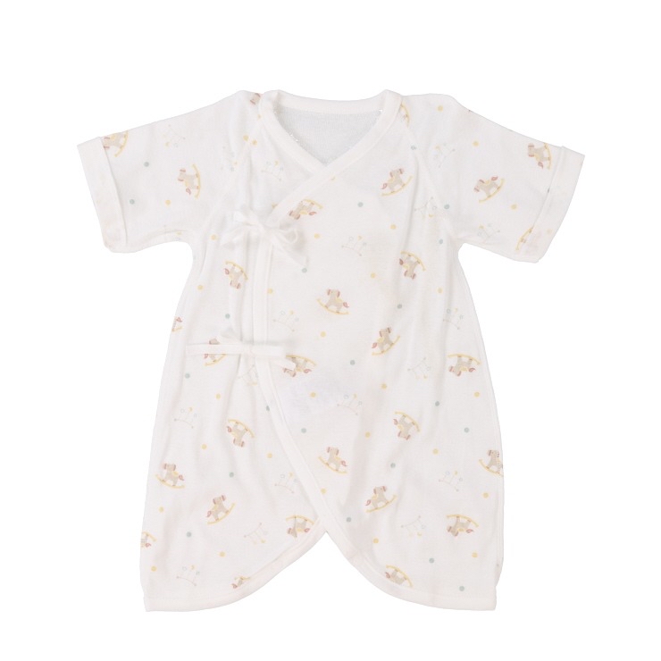 🇯🇵限量預訂 日本直送🇯🇵日本製搖搖馬印花新生兒純棉打底五件套