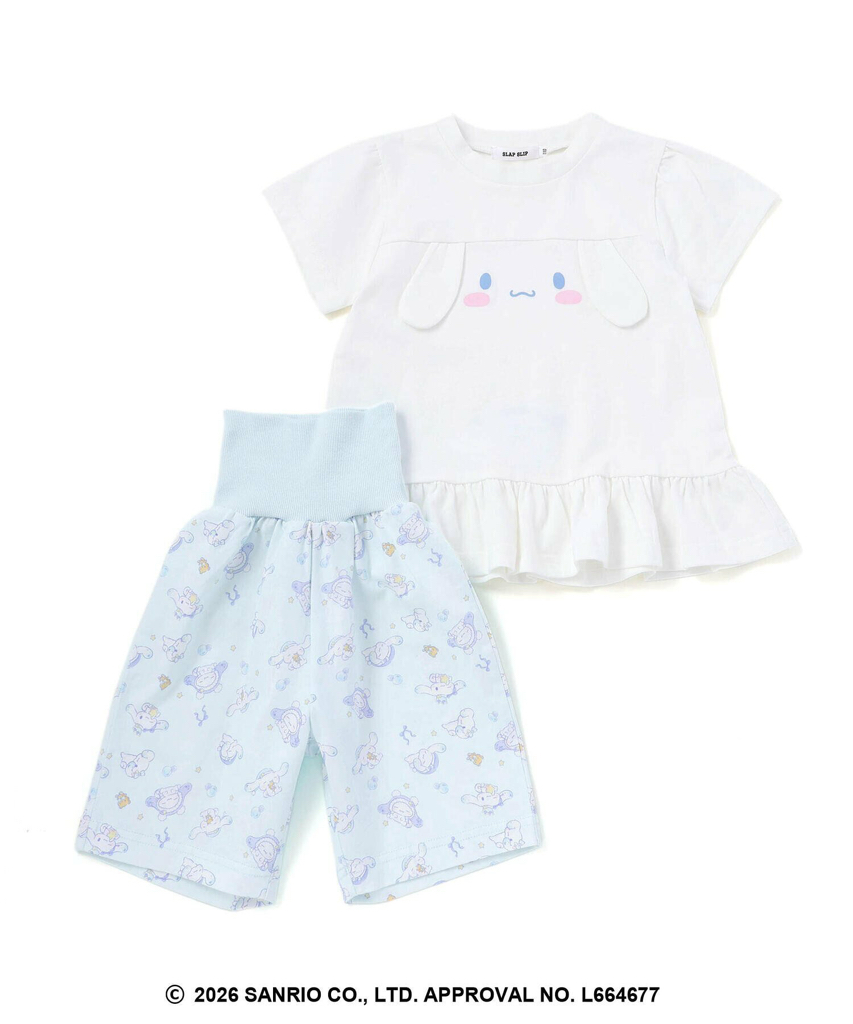 🇯🇵預訂 日本直送🇯🇵Slap Slip x Sanrio系列兩色人物立體耳朵包腹短袖家居服上下套裝