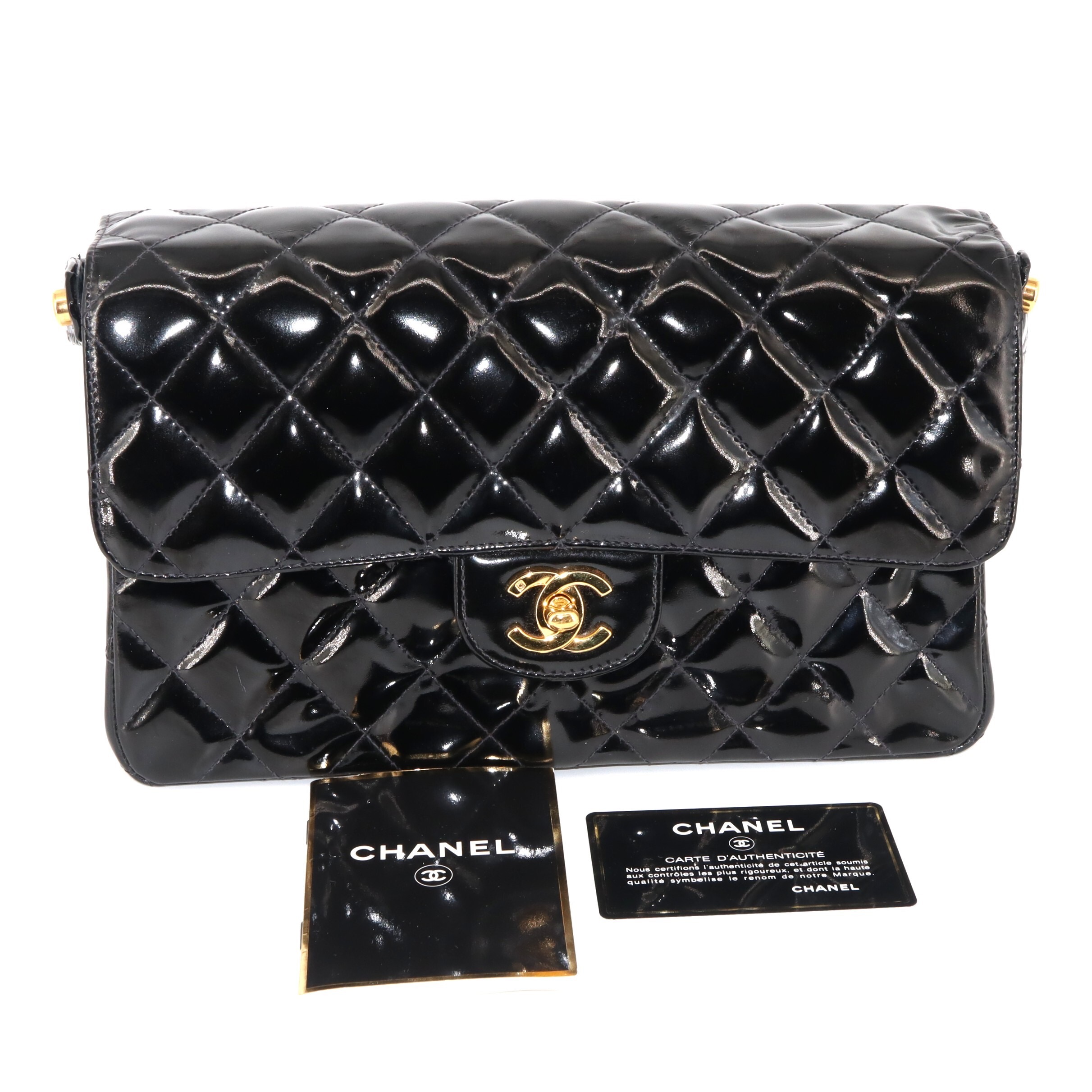 Chanel Matelasse Double Side Top Handle Flap Bag
