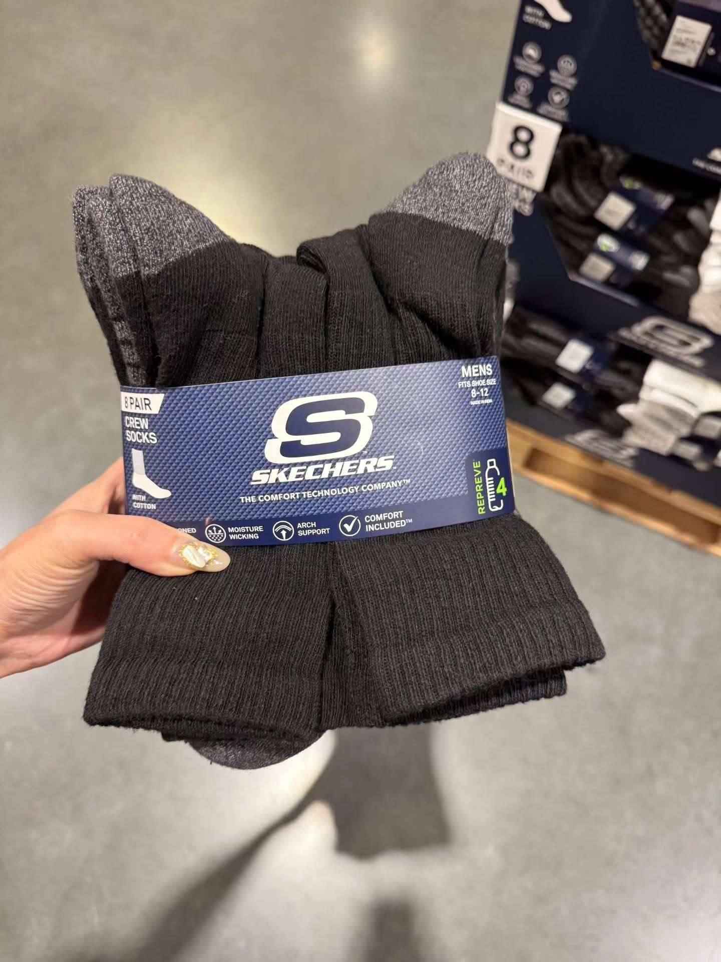 🇯🇵Skechers男款长袜8件套