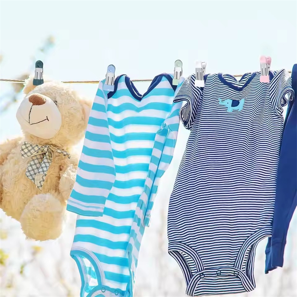 20x 不鏽鋼雙色曬衣夾 雙頭浸膠【不帶扣】 粉/藍/綠/黑/紅5色各4個混裝 UB0259