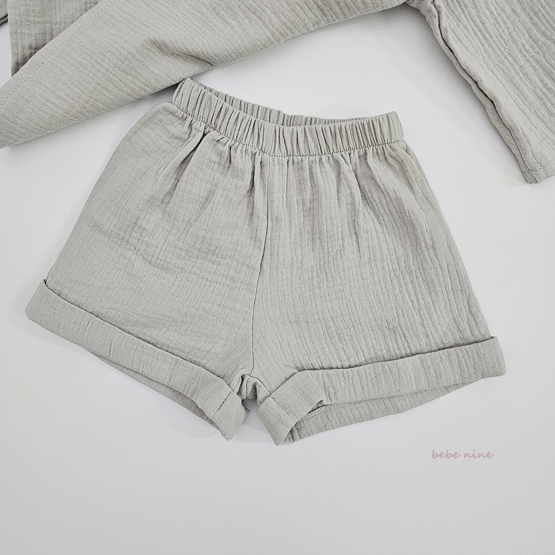 🌸預訂 韓國直送🌸🇰🇷Bebenine兩色簡約純色棉紗長袖上下套裝