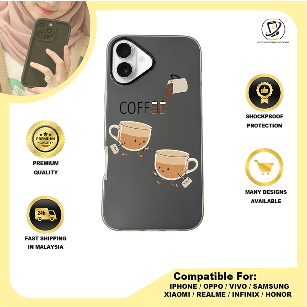 JELLY CASE PHONE FOR IPHONE - DESIGN COFFEE B