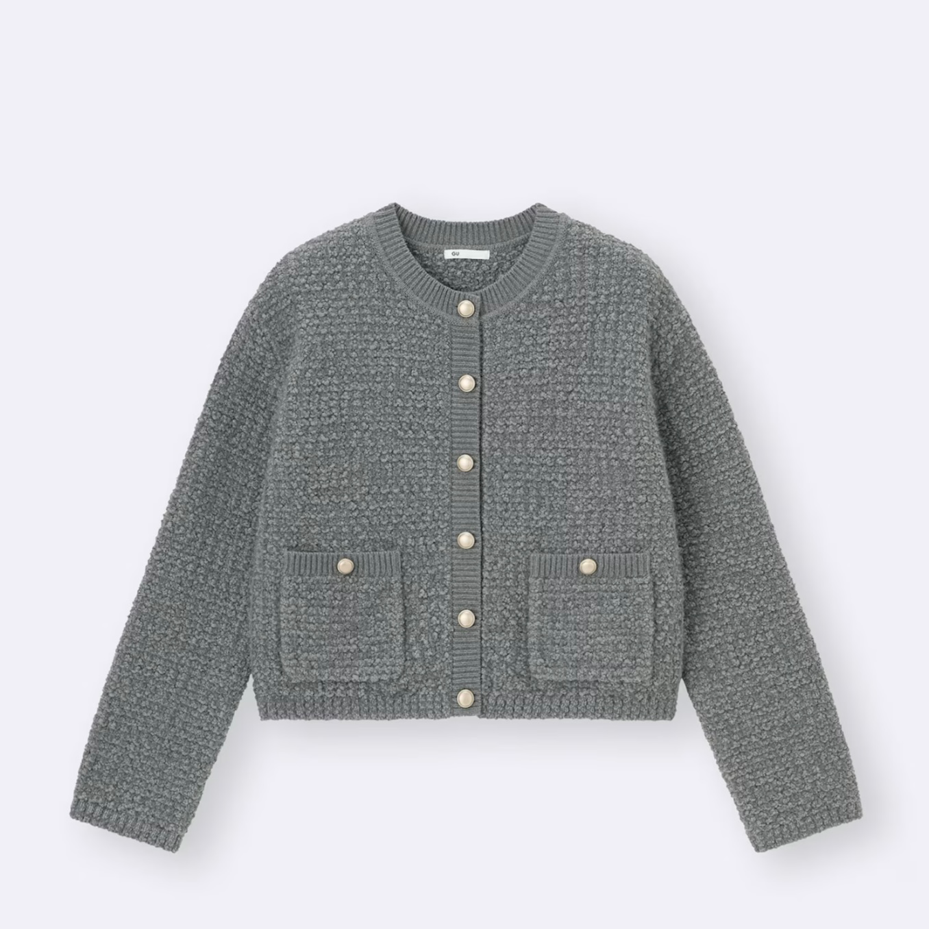 GU Tweed Knit Cardigan