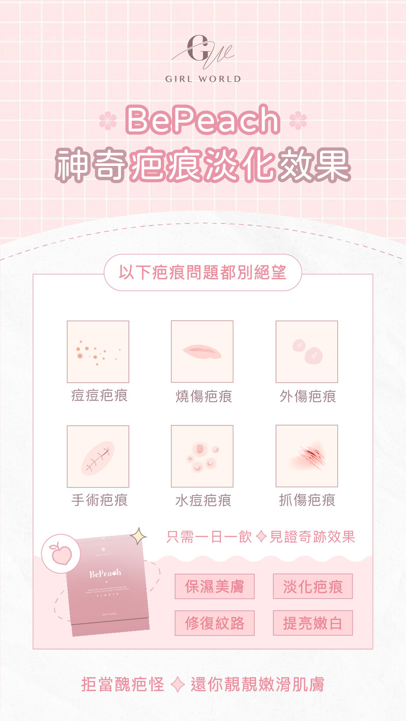 Bepeach 2.0 水蜜桃GPH膠原三肽美肌飲［1盒15包］