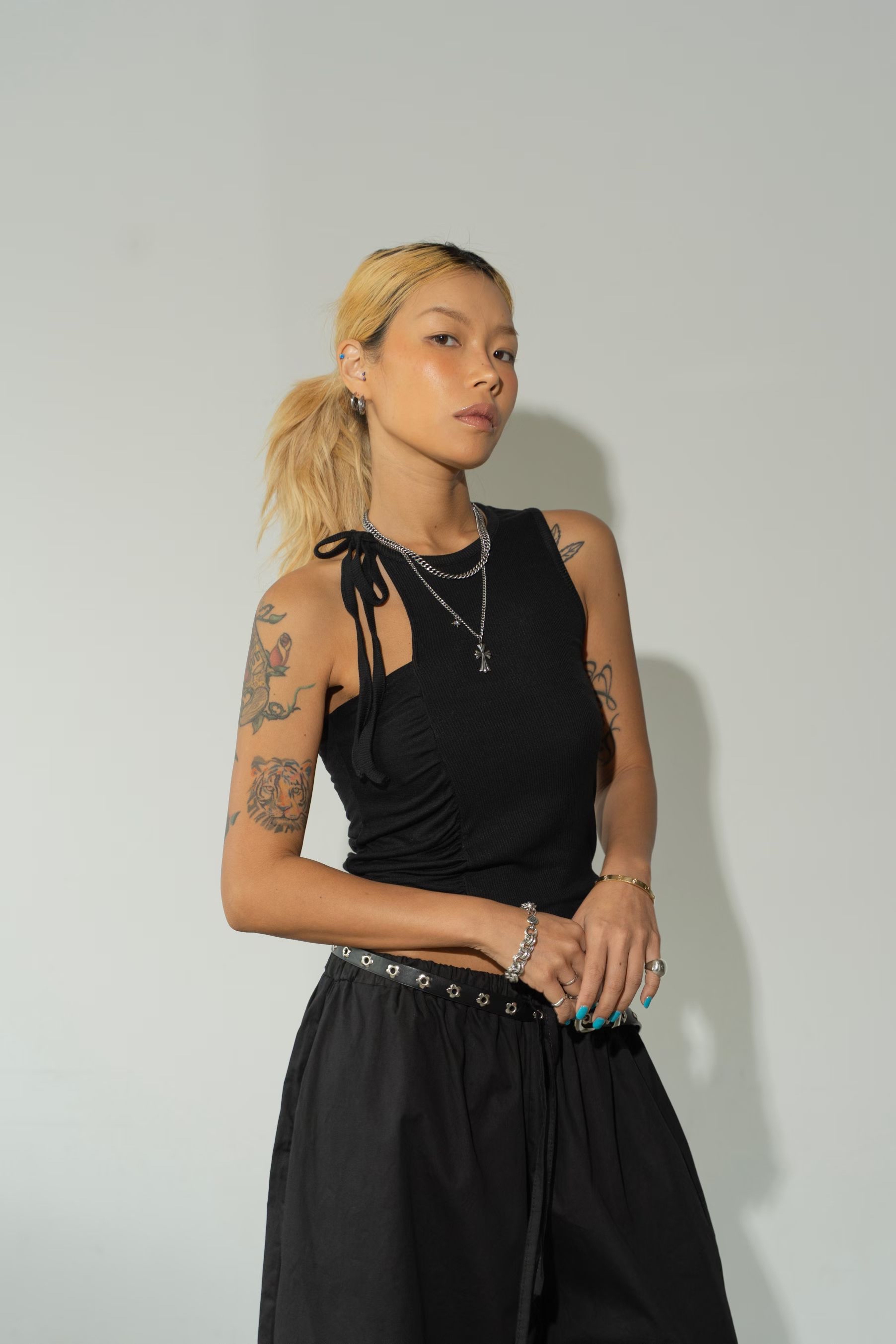 東大門女裝 | Speed rope tank top(Black)