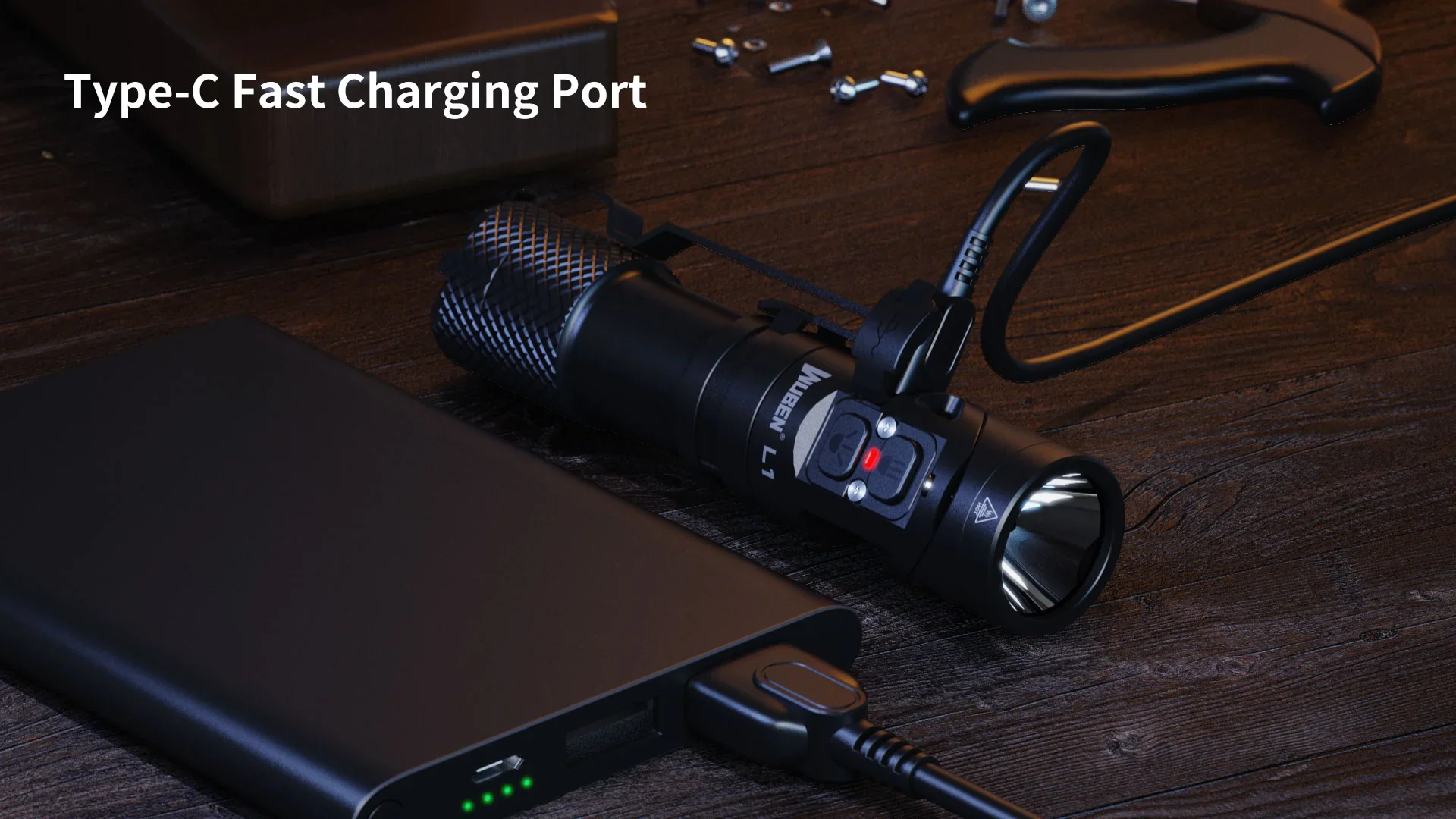 Wuben L1 雙光源旋轉頭工作燈