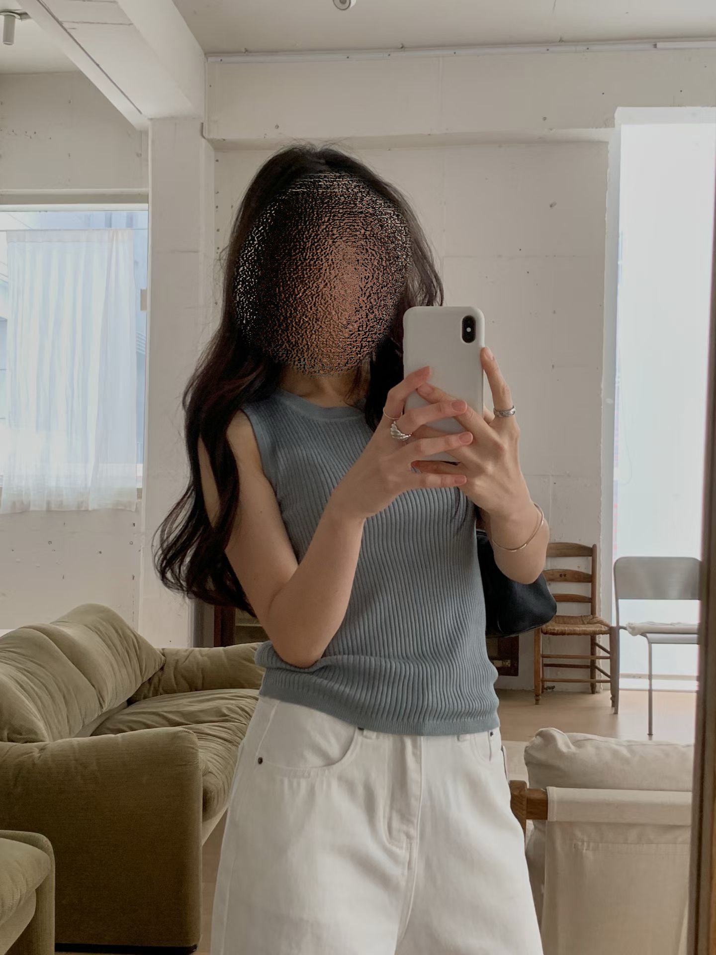 Basic ribbed tank top 