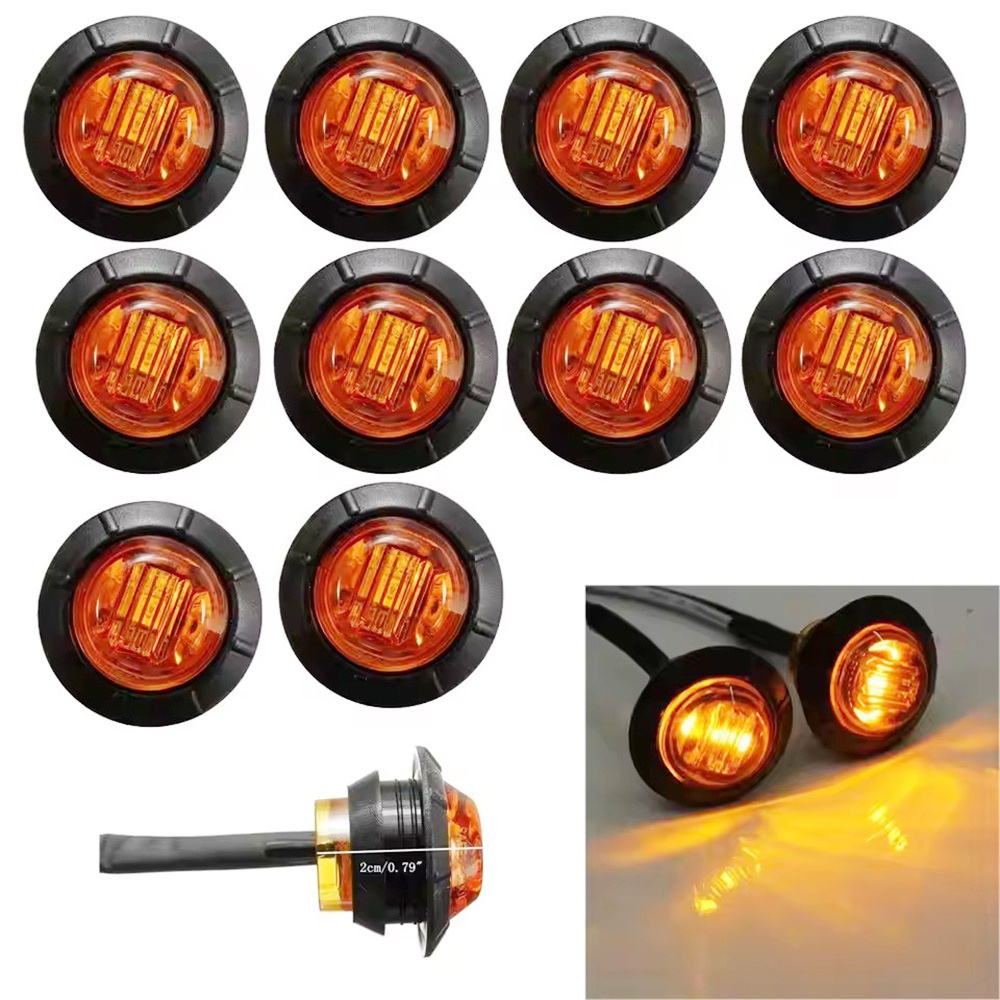 10x  LED卡車 貨車邊燈 白色 UB0263