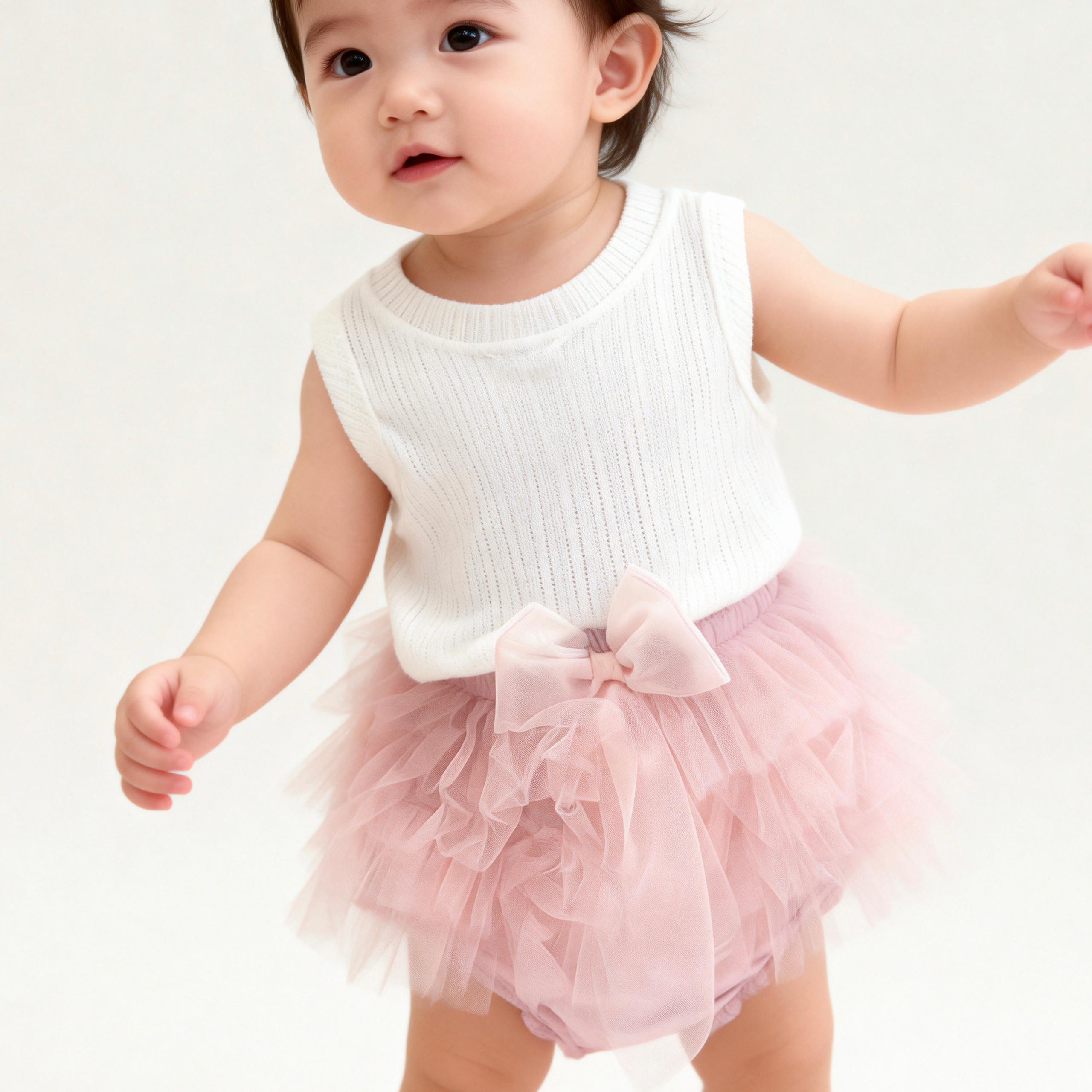 351237P | Baby Girl Sleeveless Knit Top and Tulle Skirt Set
