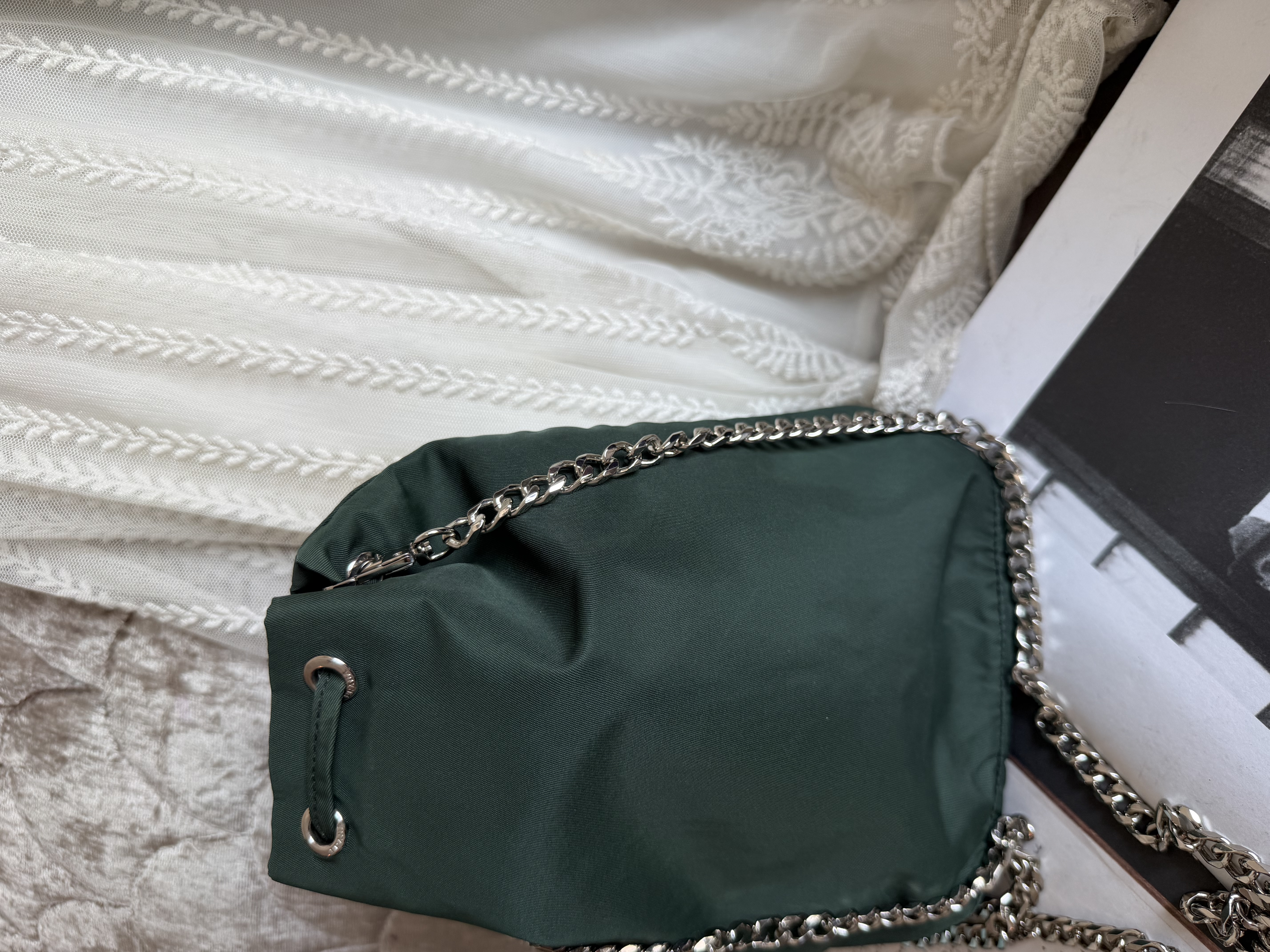 Prada green Bucket bag