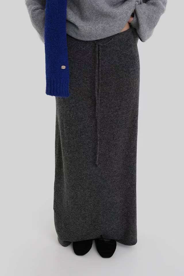 [𝙥𝙧𝙚-𝙤𝙧𝙙𝙚𝙧]日常舒適針織半身長裙(兩色入)