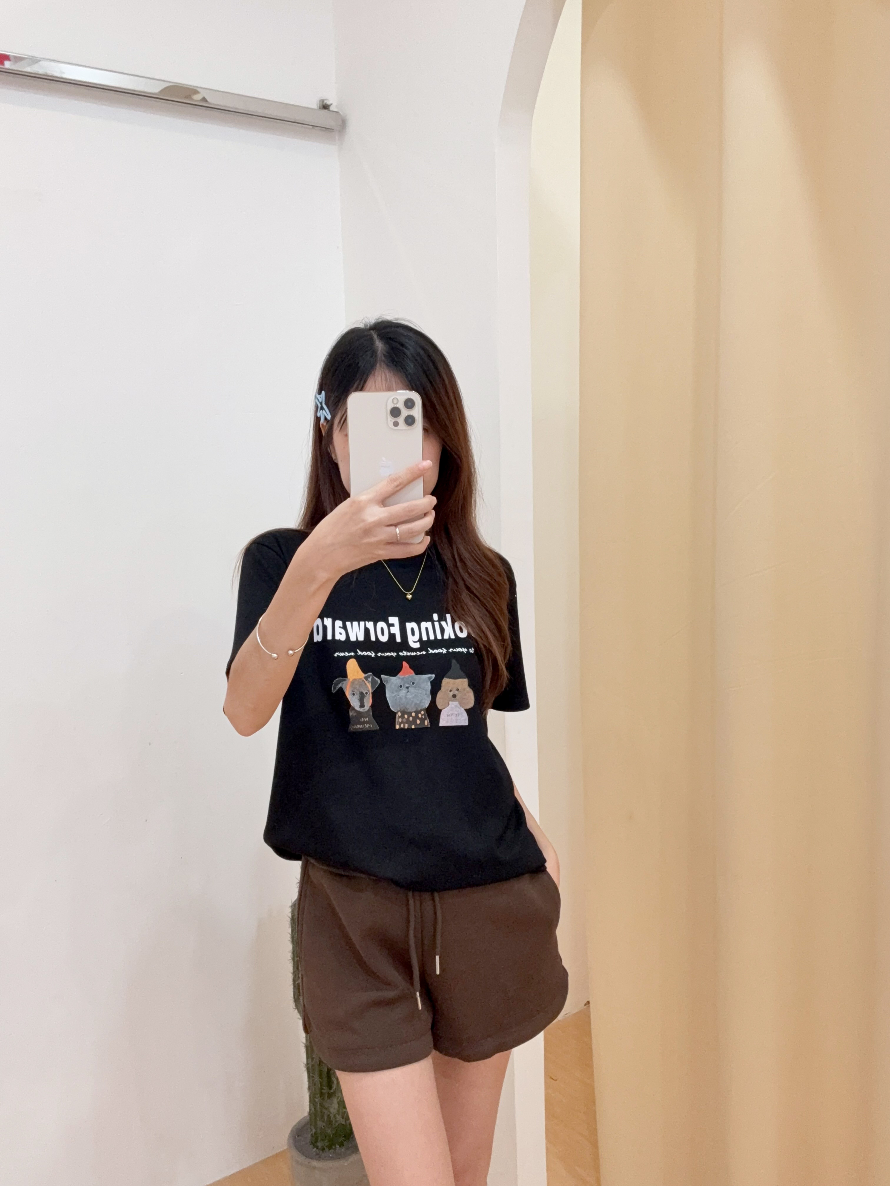 纯棉休闲运动风抽绳短裤 R2939