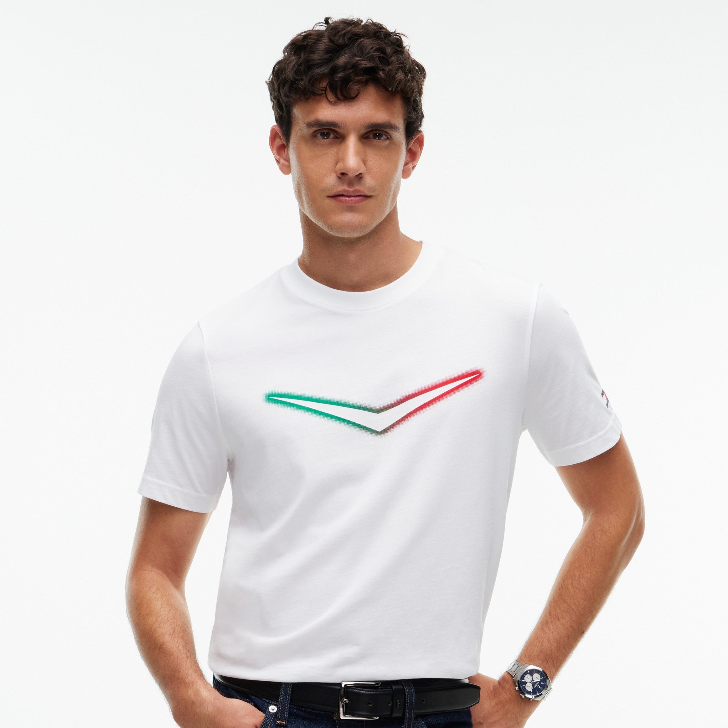 TH x Cadillac F1 Team 凱迪拉克車隊墨西哥特別版白色標誌性印花 T-Shirt MN0MN00144YBR