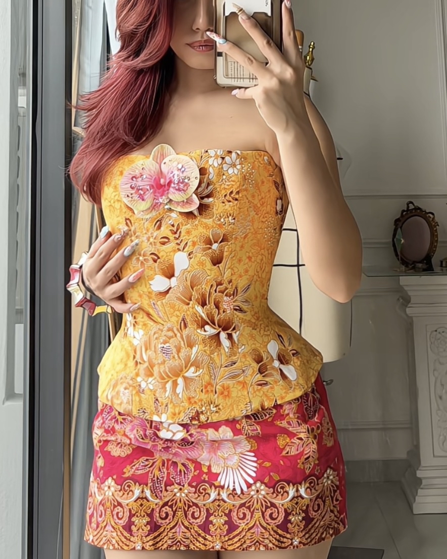 Reversible Longline Corset in Sunshine Yellow - Limited Edition