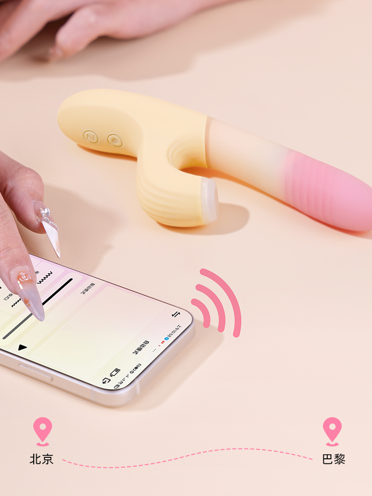 甜焰【吸啜 伸縮 震動 加溫】手機智能遙控 陰蒂吸啜 G點震棒