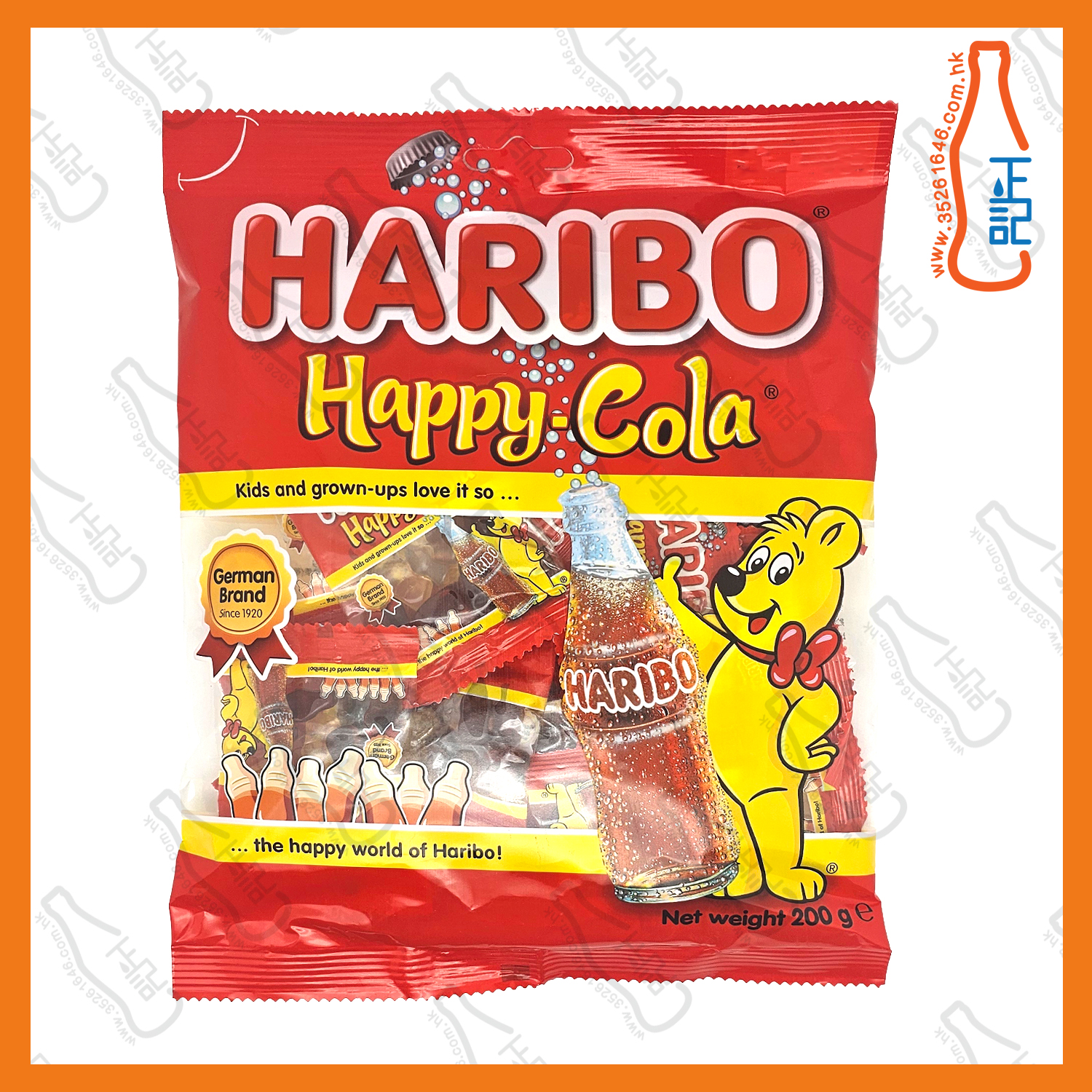 ==Haribo 快樂可樂迷你橡皮糖 200g /袋