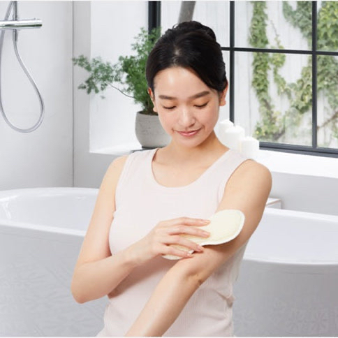 日本 Cocoonfit 絲綢雙面沐浴海棉 Premium Silk Foaming Silk Body Sponge 