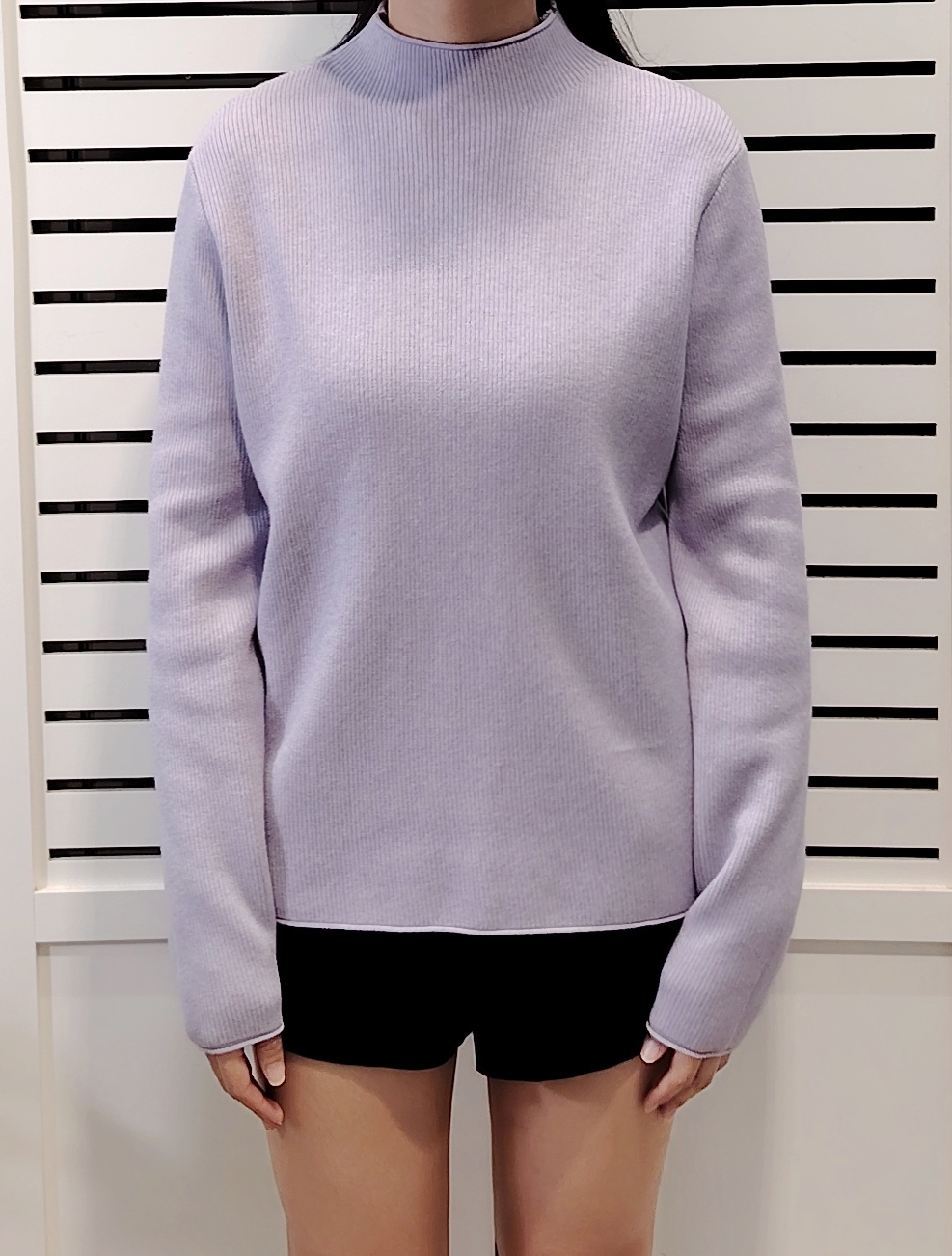 S78801 High Neck Long Sleeve Knit Wear 