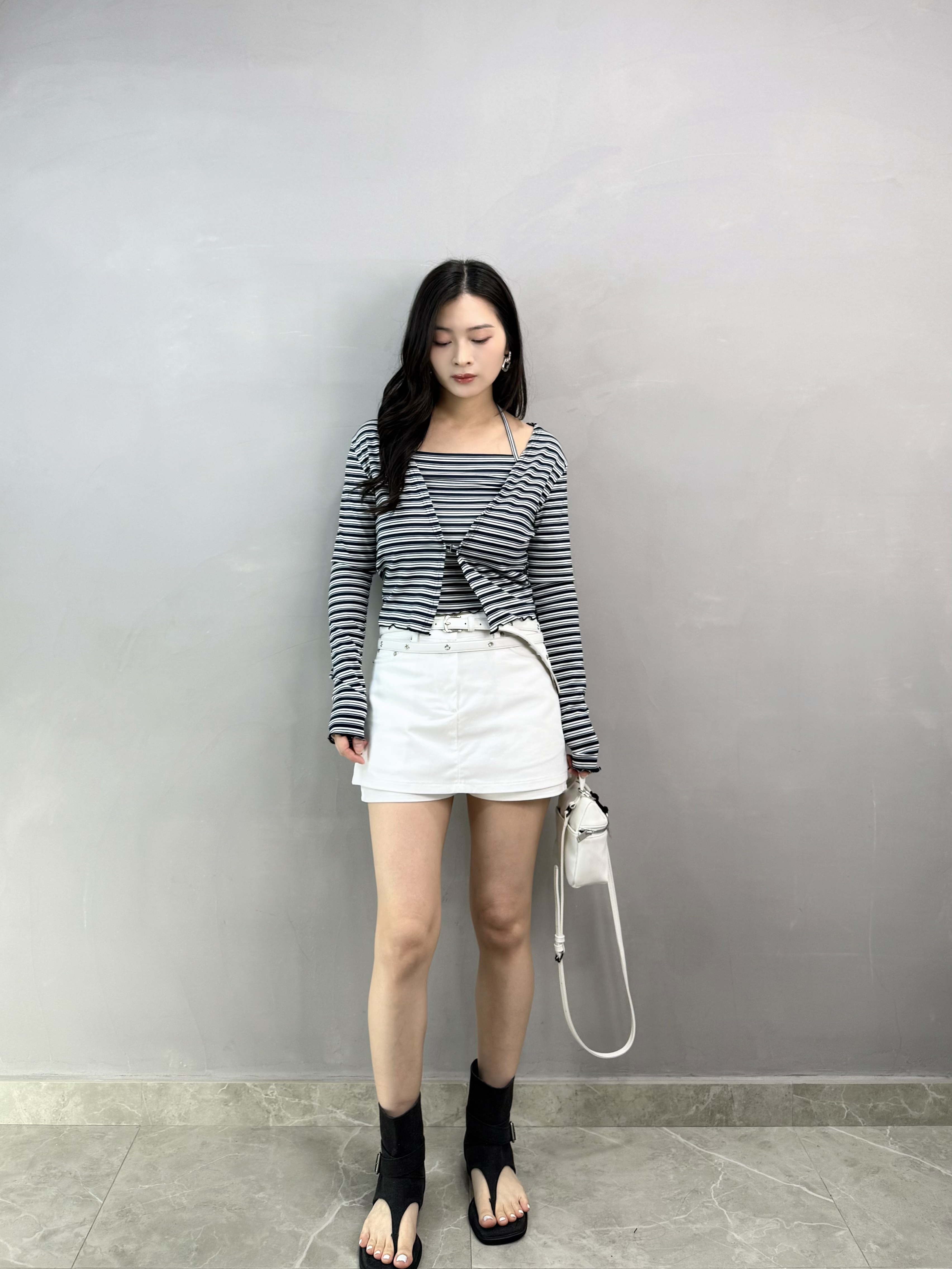 L76 橫間吊帶+外套Set