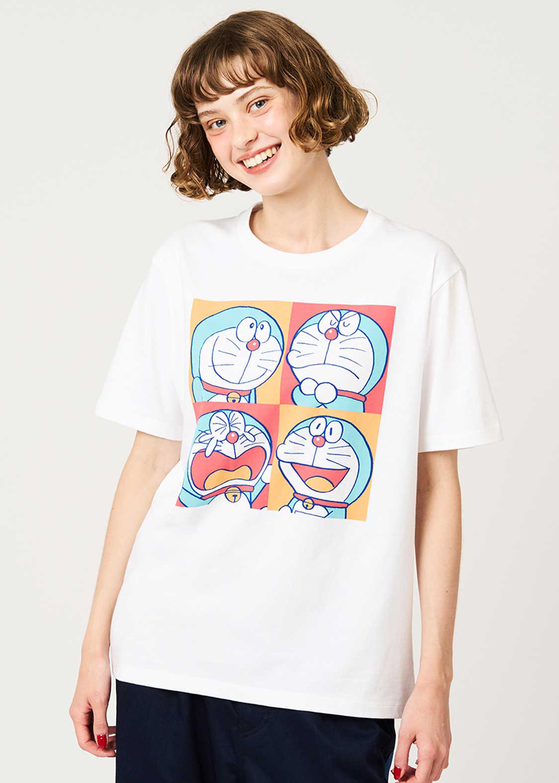 [只限預購] 多啦A夢Tshirt 短袖衫 Graniph日本限定 (四格圖案)｜Doraemon短袖衫