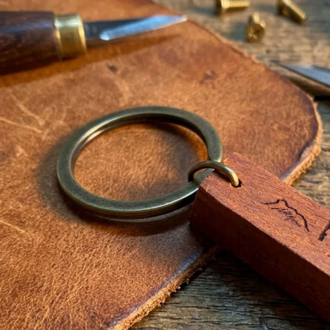 獅子山 HONGKONGER 原木鑰匙圈 (職人小批量手作)