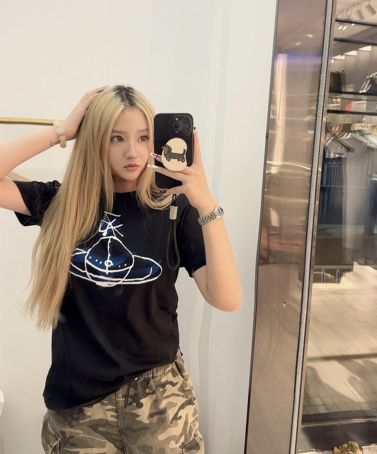 Vivienne Westwood 塗鴉土星Logo Tee