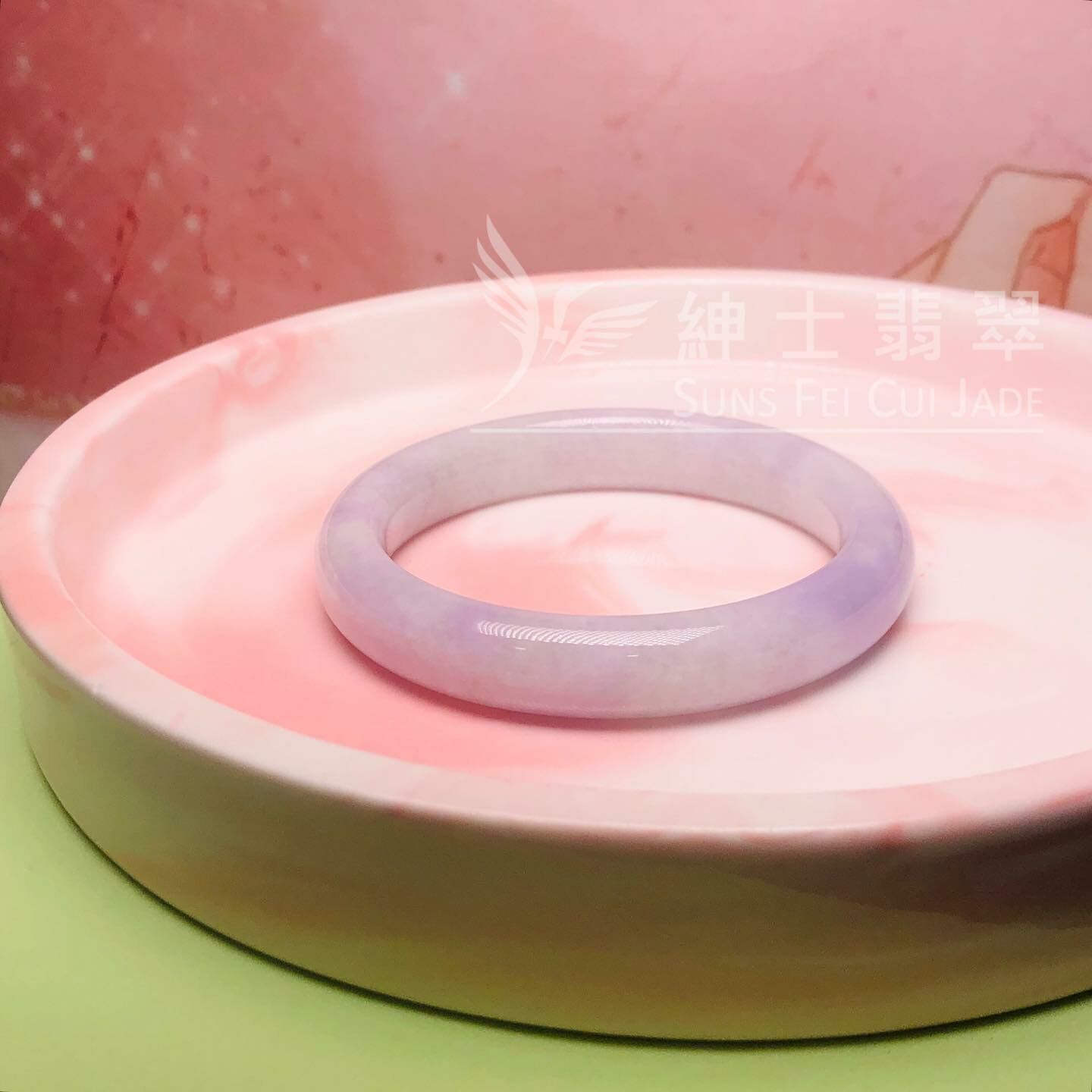 會卡蠟皮紫羅蘭福鐲57.4mm