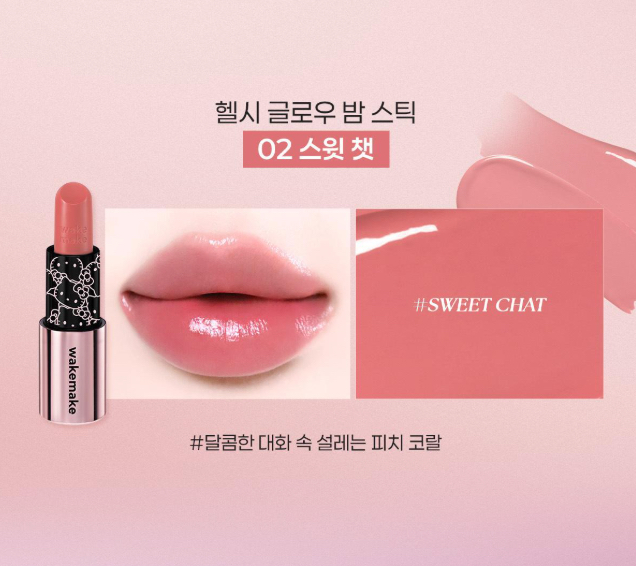 （約5月頭到貨）🇰🇷韓國人氣 WAKEMAKE x Hello Kitty 黑色限定版聯名組合 Lip & Eye Kit 聯名限量禮盒（16色眼影盤 + 潤唇膏連Kitty袋）💕