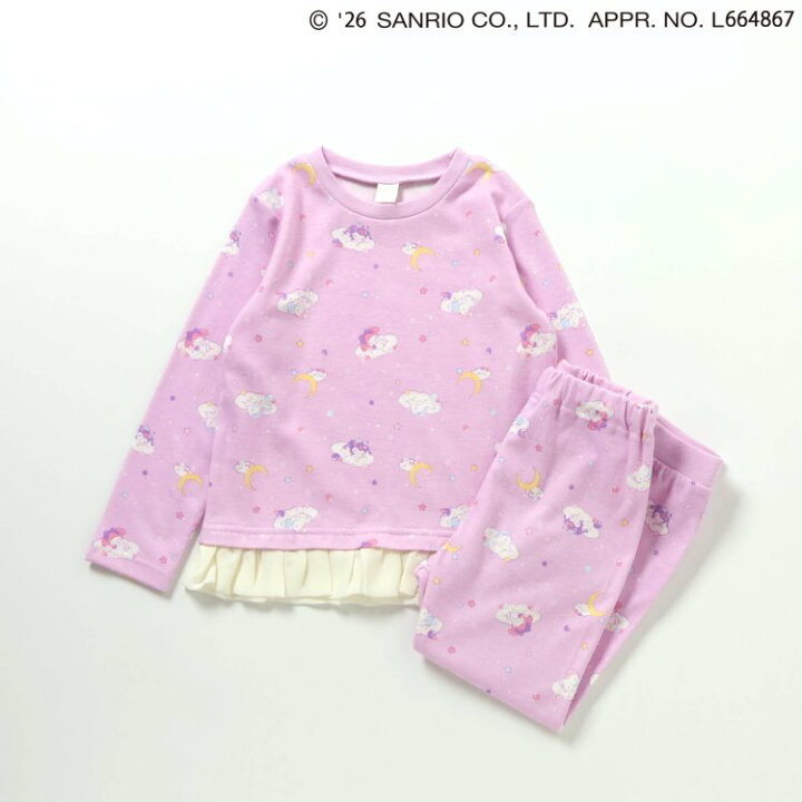 🇯🇵預訂 日本直送🇯🇵Apres les cours x Sanrio系列兩色人物滿印荷葉邊長袖家居服上下套裝