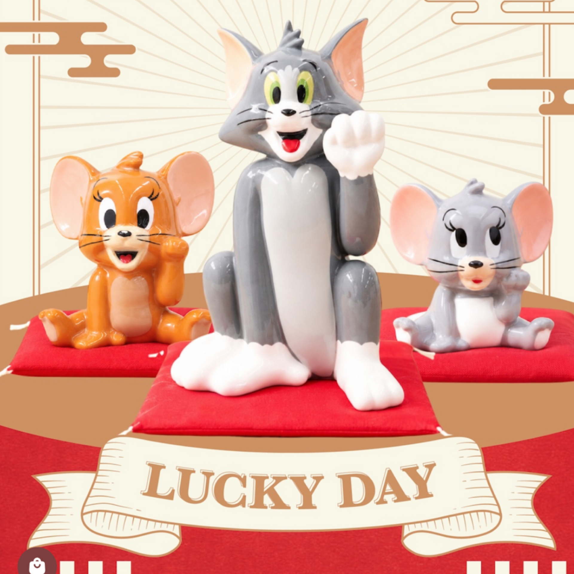 日本預訂📍Tom and Jerry招財貓造型擺設