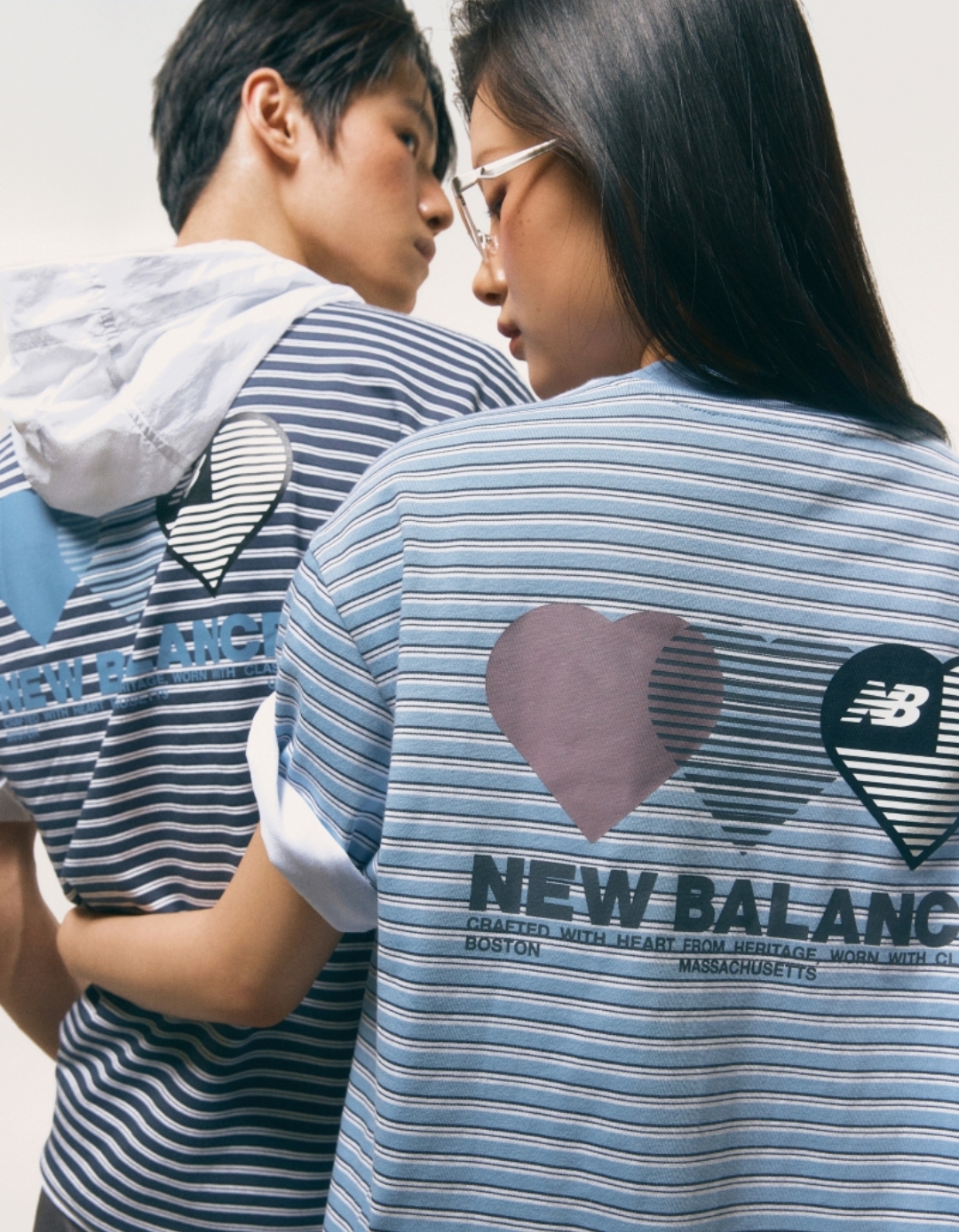 New Balance Heart Tee ｜Stripe 間條款