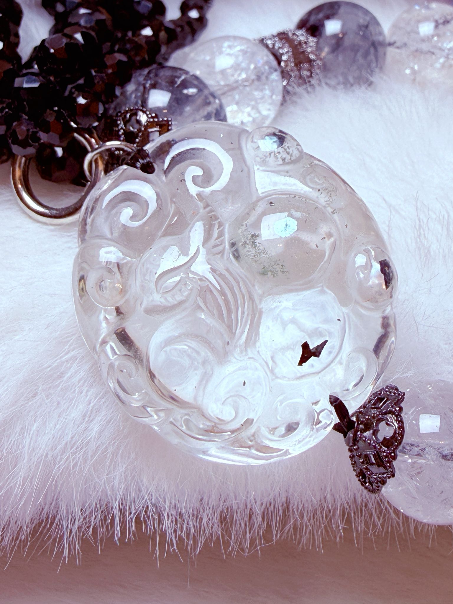 K00127 藍銅礦 九尾狐 自家設計手鏈