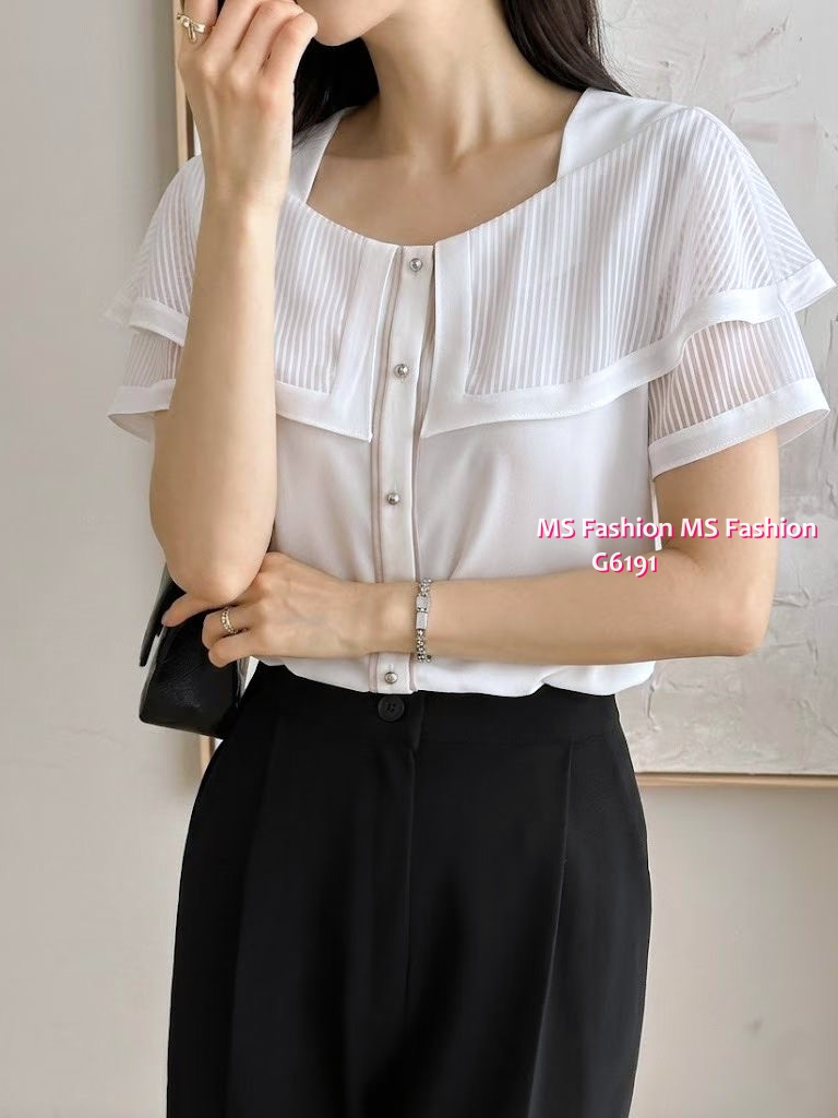 G6191 韓國🇰🇷高質靚料ruffle top